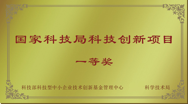 國家科技局科技創新項目一等獎(圖1) 國家科技局科技創新項目一等獎(圖1)